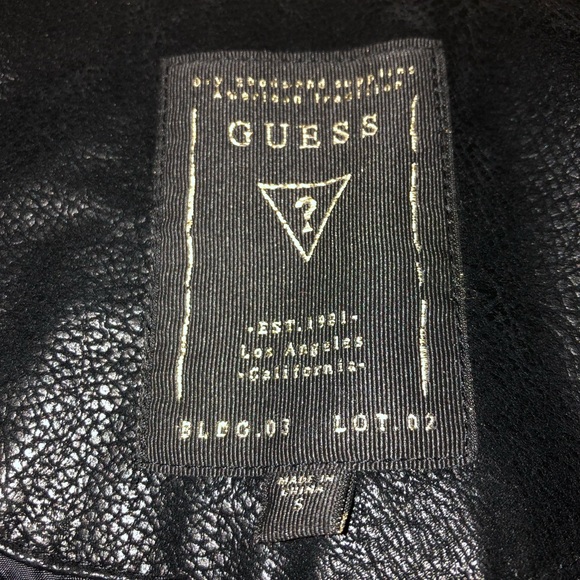 !NEVER WORN! GUESS (S) shiny suede jacket - Picture 5 of 5
